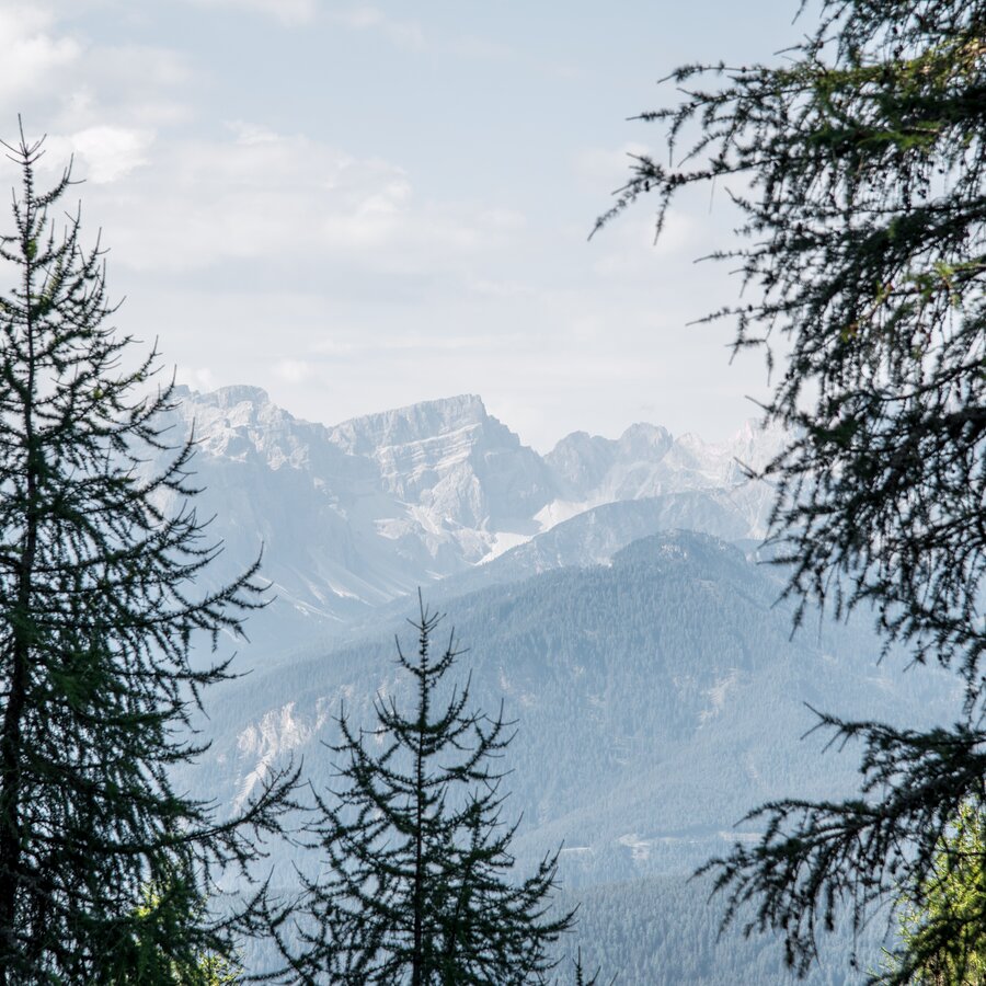 Die Landschaft rund um den Kronplatz-Gipfel. | © Skirama Kronplatz